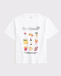 Short-Sleeve Food Graphic Relaxed Tee
