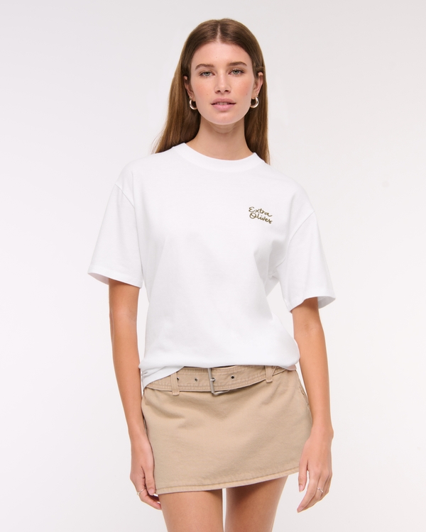 Oversized Dirty Martini Graphic Tee, White view 2