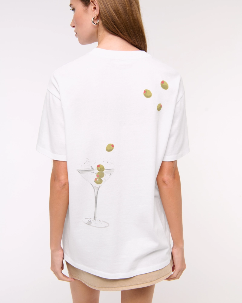 Oversized Dirty Martini Graphic Tee