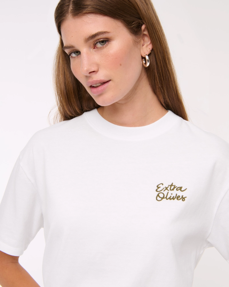 Oversized Dirty Martini Graphic Tee