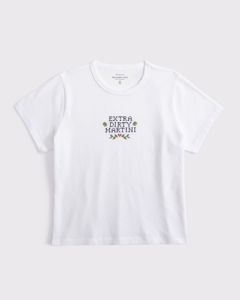 Women's Short-Sleeve Dirty Martini Graphic Skimming Tee Women's