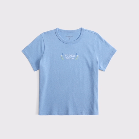 Женские футболки Abercrombie & Fitch Short-Sleeve Vodka Soda Graphic Skimming Tee