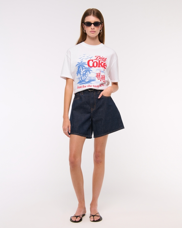 Oversized Diet Coke Graphic Tee, White view 2
