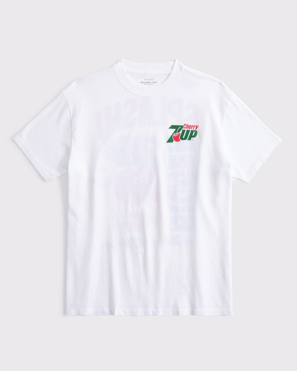Women's Oversized 7UP Graphic Tee | Women's Tops | Abercrombie.com