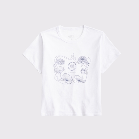 Женские футболки Abercrombie & Fitch Short-Sleeve The White Lotus Graphic Skimming Tee