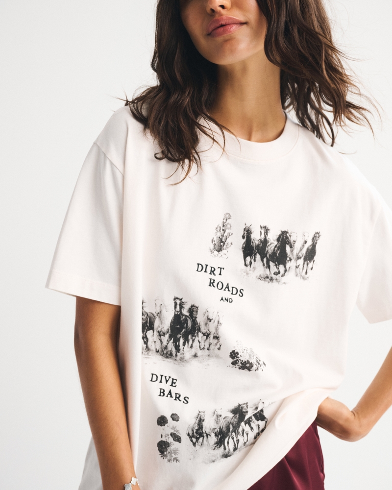 Oversized Western Graphic Tee