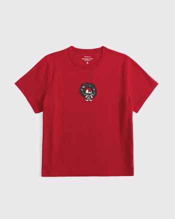 Short-Sleeve Snoopy Graphic Skimming Tee