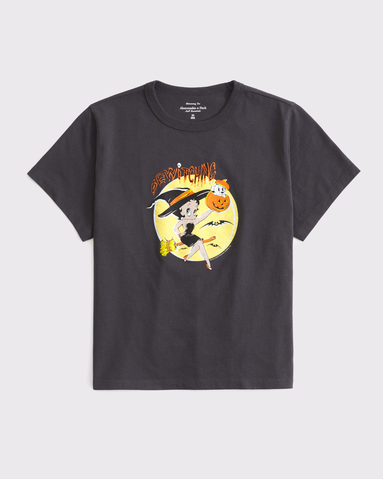 Short-Sleeve Betty Boop Graphic Skimming Tee