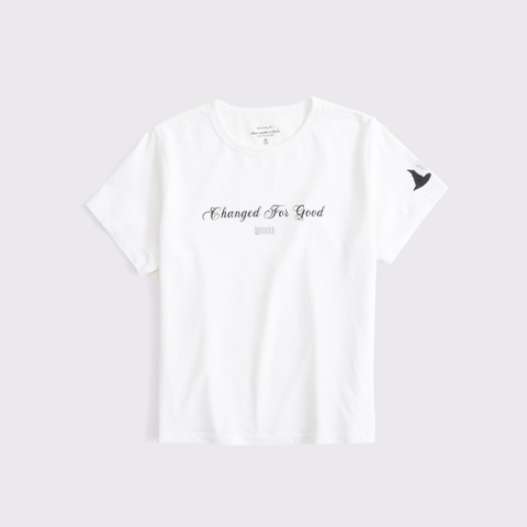Женские футболки Abercrombie & Fitch Short-Sleeve Wicked Graphic Skimming Tee