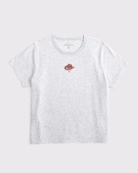 Short-Sleeve Cowboy Hat Graphic Skimming Tee