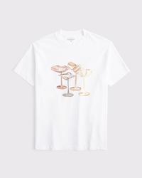Oversized Coastal Drinks Graphic Tee