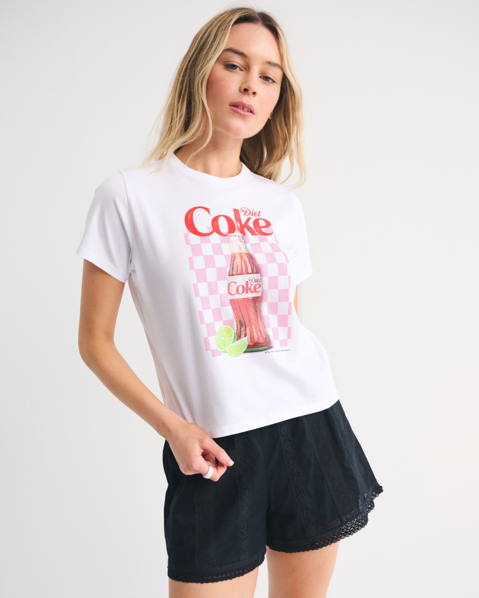 Short-Sleeve Diet Coke Graphic Skimming Tee