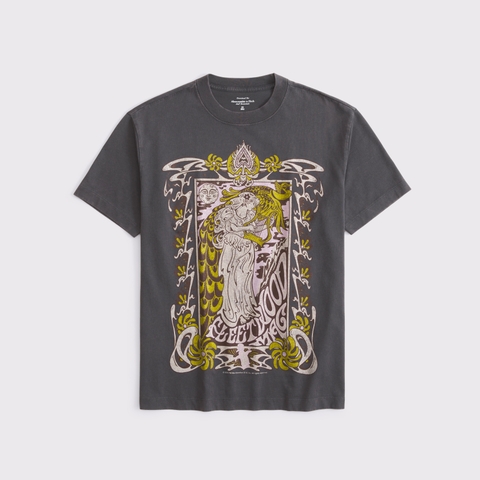 Женские футболки Abercrombie & Fitch Oversized Fleetwood Mac Graphic Tee