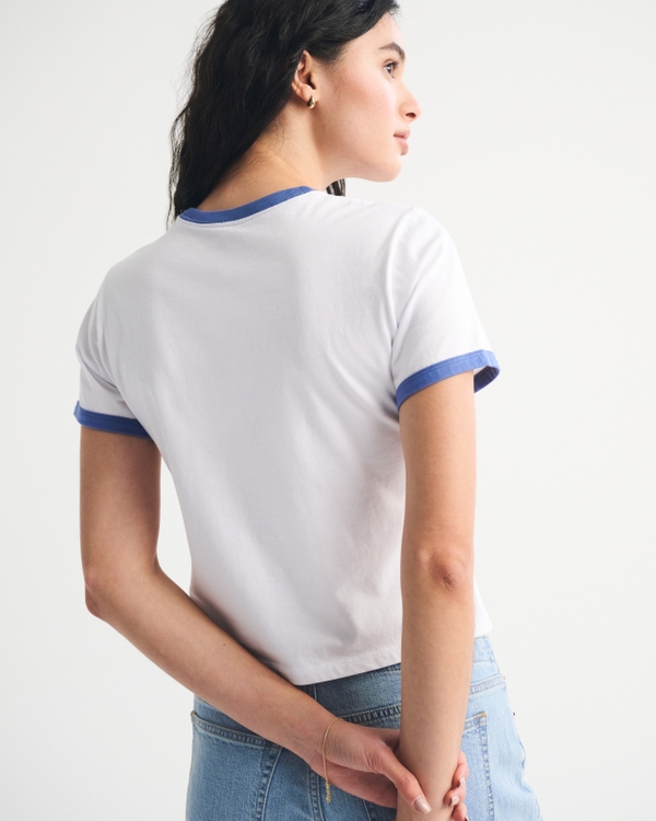 Short-Sleeve Nautical Graphic Skimming Tee
