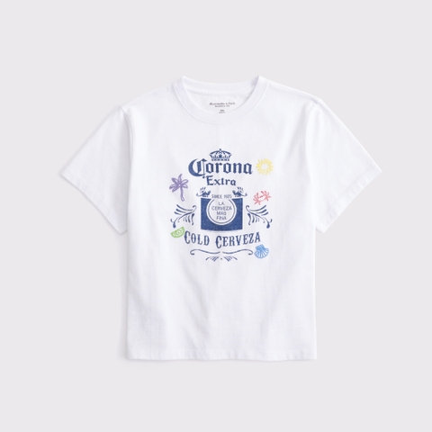 Женские футболки Abercrombie & Fitch Short-Sleeve Corona Graphic Skimming Tee
