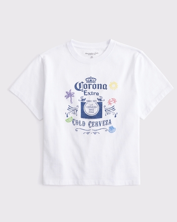 Short-Sleeve Corona Graphic Skimming Tee from Abercrombie & Fitch - $27