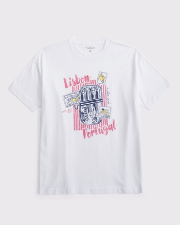 Oversized Lisbon Graphic Tee