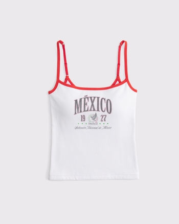 Bra-Free Mexico Graphic Tank from Abercrombie & Fitch - $45