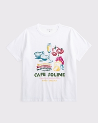 Café Graphic Boxy Tee