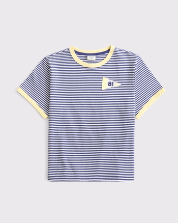 100% Cotton Flag Graphic Skimming Short-Sleeve Tee from Abercrombie & Fitch - $35