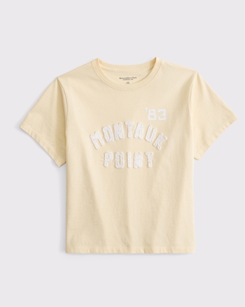 Short-Sleeve Montauk Graphic Skimming Tee