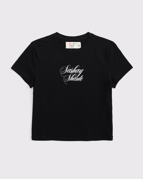Pride RuPaul Graphic Baby Tee, Black view 1