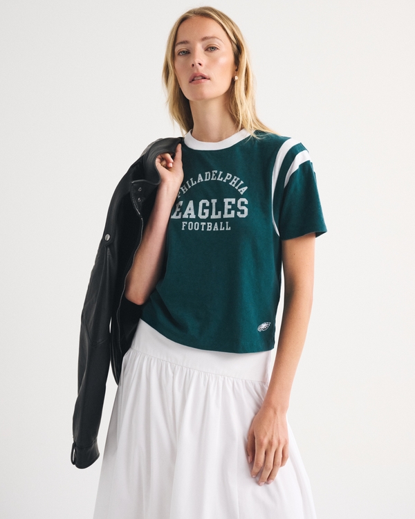 Philadelphia Eagles Graphic Tee, Dark Green - Eagles view 1