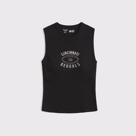 Бра Cincinnati Bengals High-Neck, в рубчик — Abercrombie & Fitch