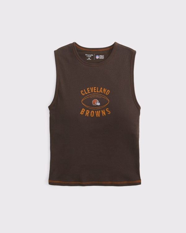 NFL Cleveland Browns Bra-Free Rib High-Neck Tank | NFL