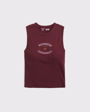 Washington Commanders Bra-Free Rib High-Neck Tank