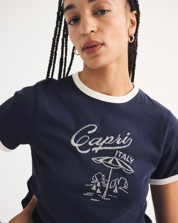 Women's Short-Sleeve Graphic Skimming Tee | Women's Clearance