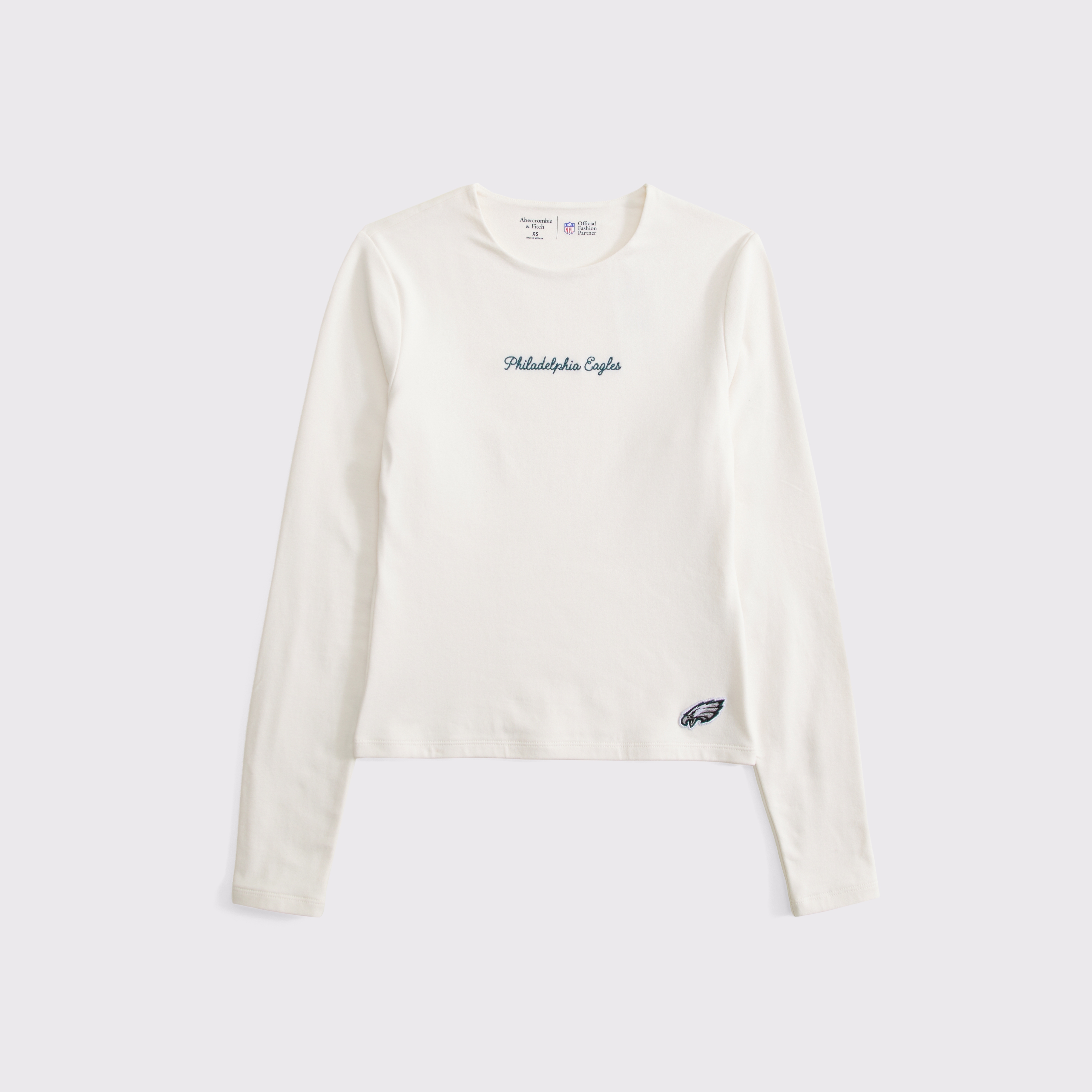 Женская футболка Abercrombie & Fitch Chicago Bears Long-Sleeve, цвет: Кремовый