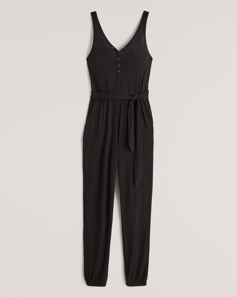 Women's Henley Knit Jumpsuit Women's Sale