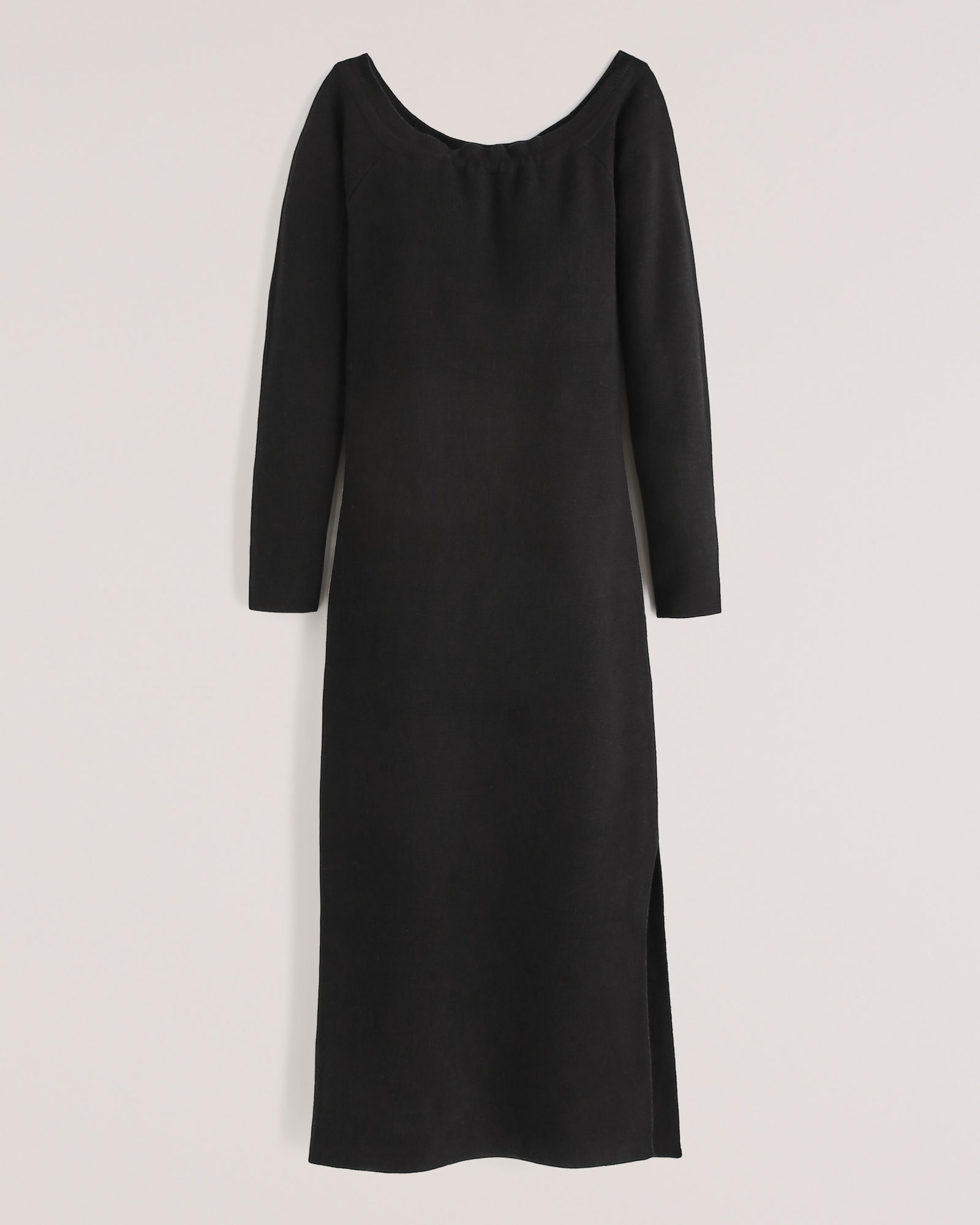Off-The-Shoulder Midi Sweater Dress