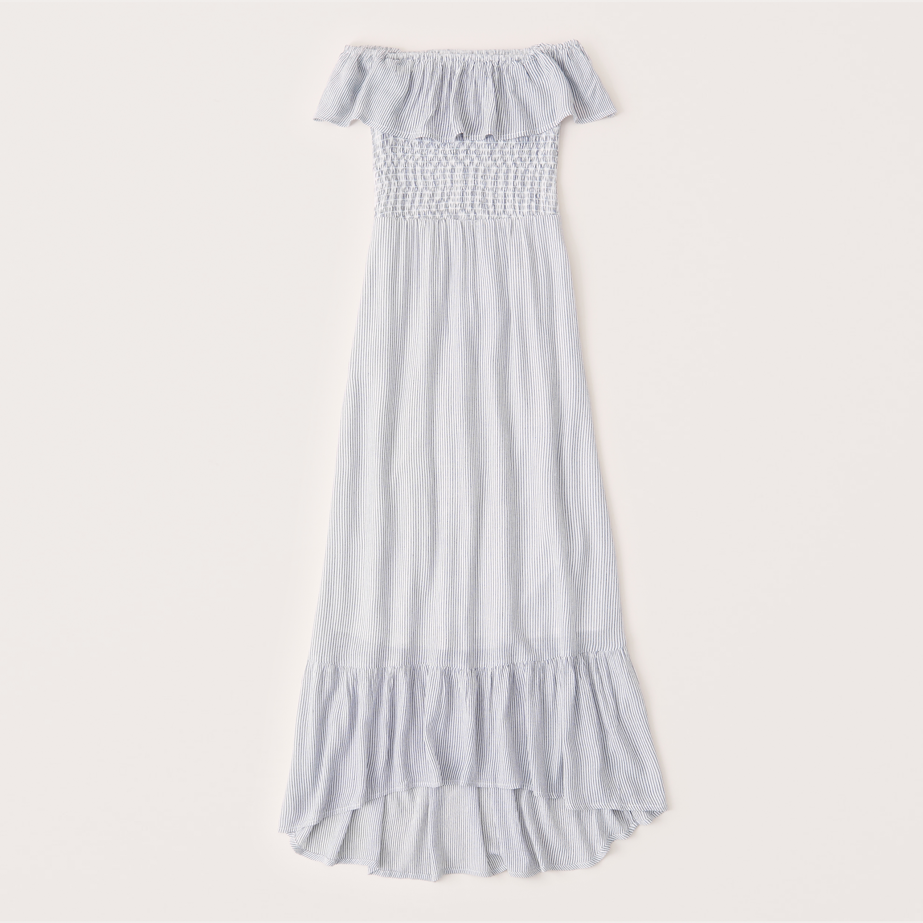 smocked maxi dress