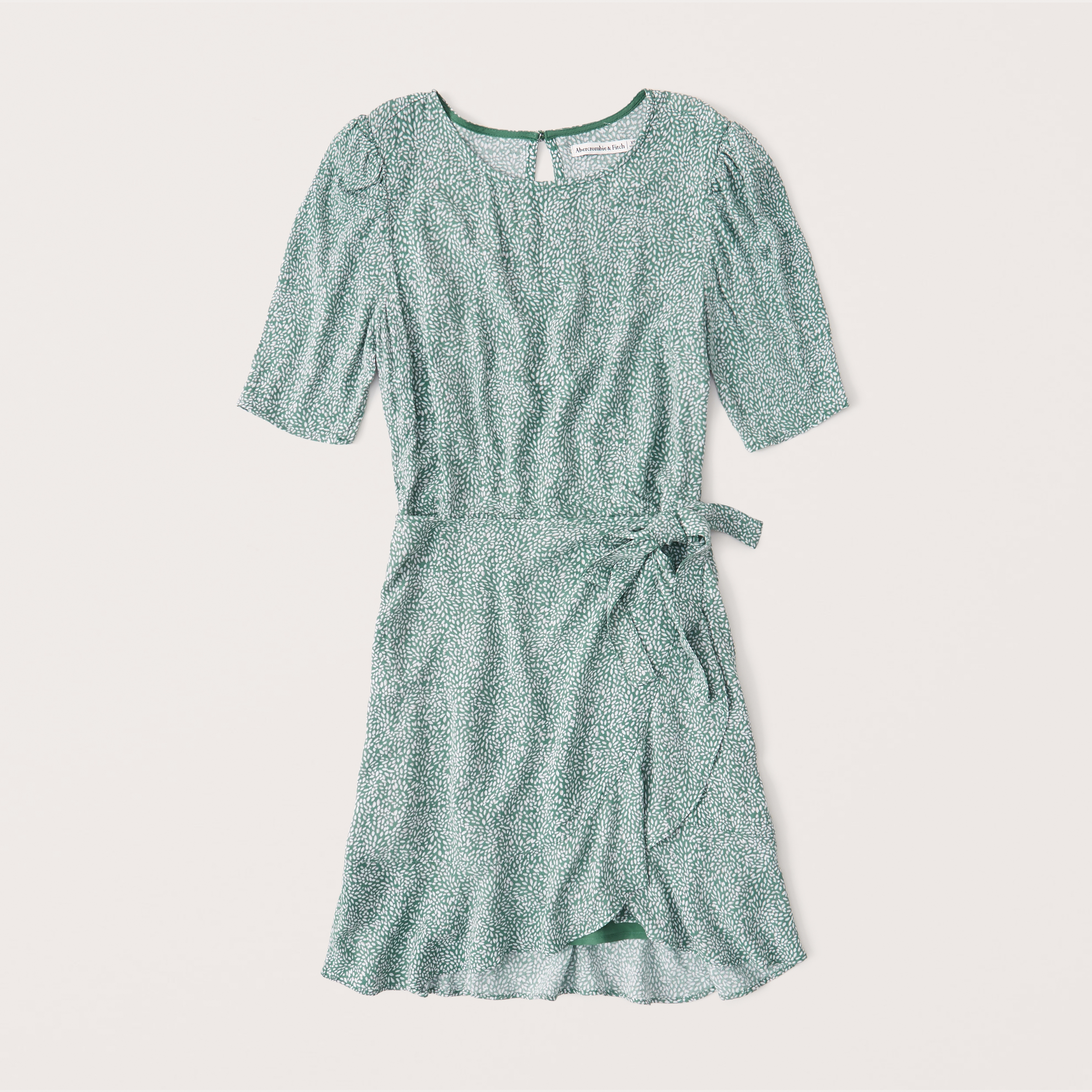 abercrombie short sleeve wrap dress
