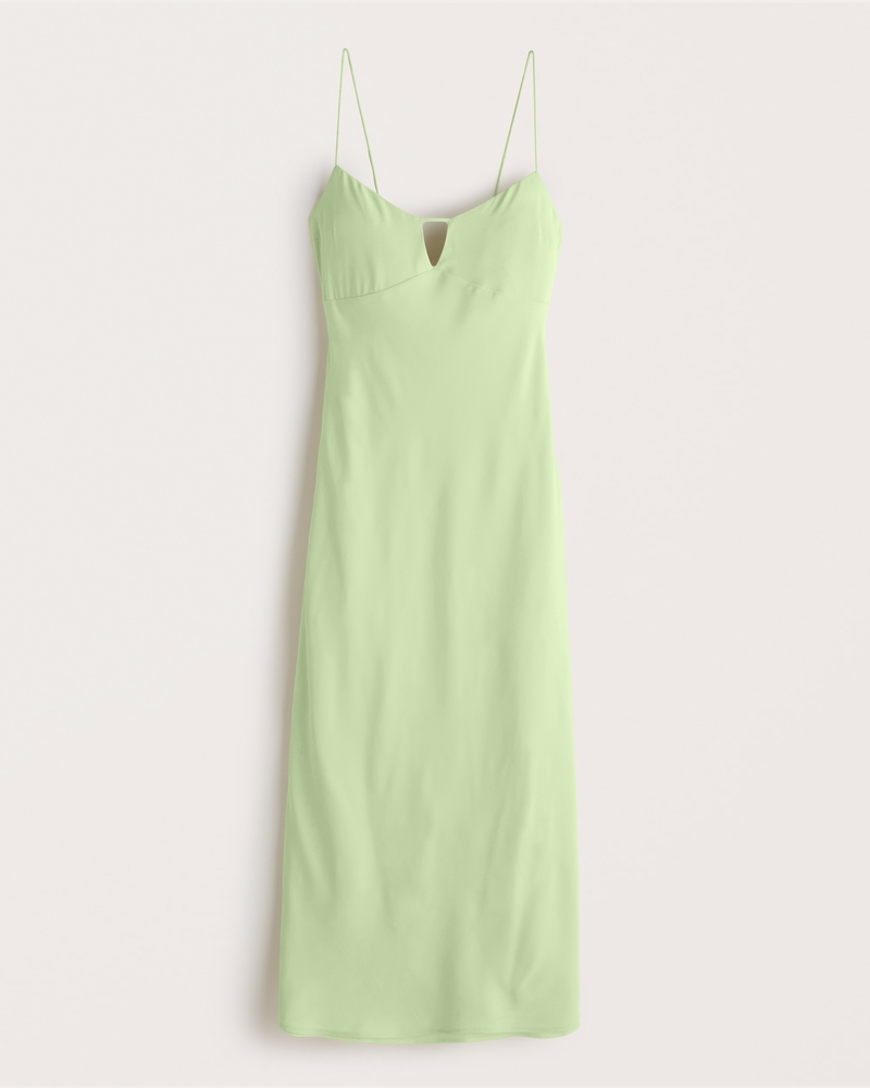 Women's Keyhole Slip Midi Dress Women's Sale