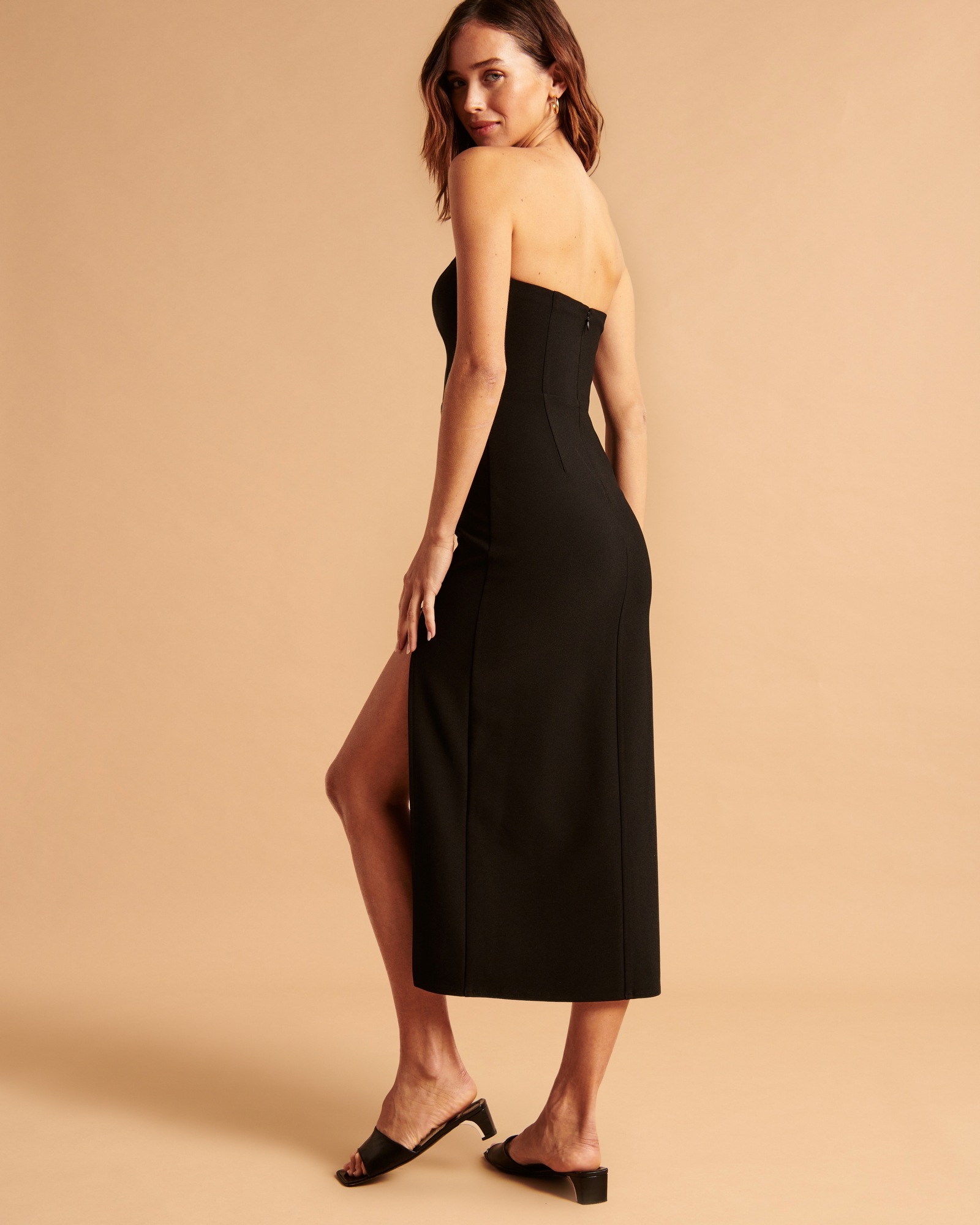 Strapless Midi Dress