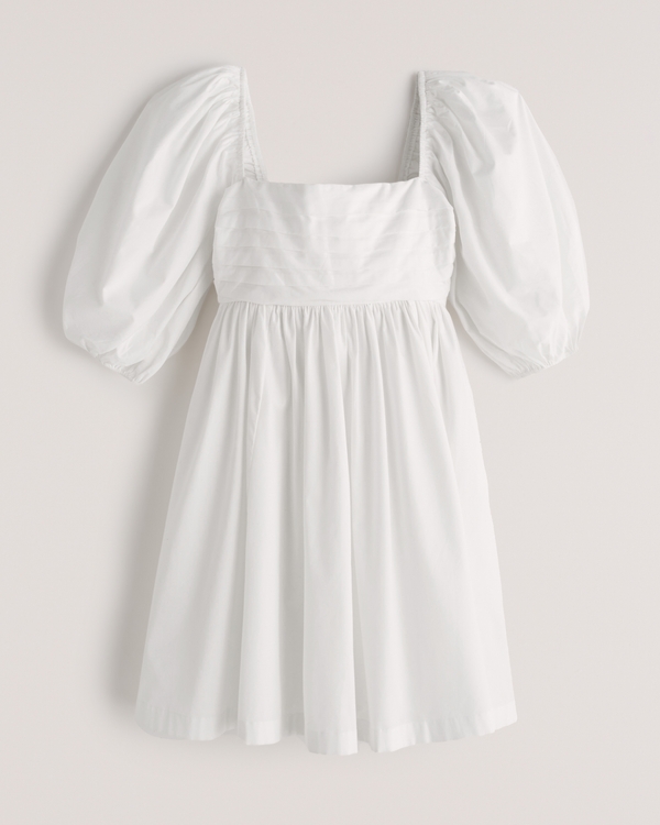 Women's Ruched Bodice Puff Sleeve Mini Dress | Women's Dresses & Jumpsuits | Abercrombie.com