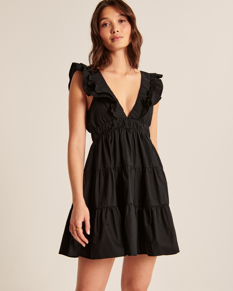 Women's Ruffle Tiered Mini Dress | Women's Clearance | Abercrombie.com