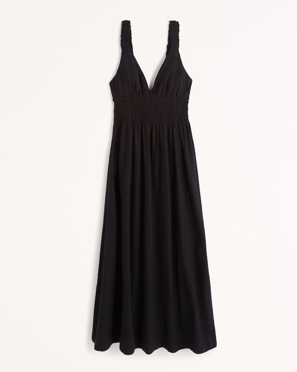 Women's Scrunchie Strap Maxi Dress | Women's Clearance | Abercrombie.com