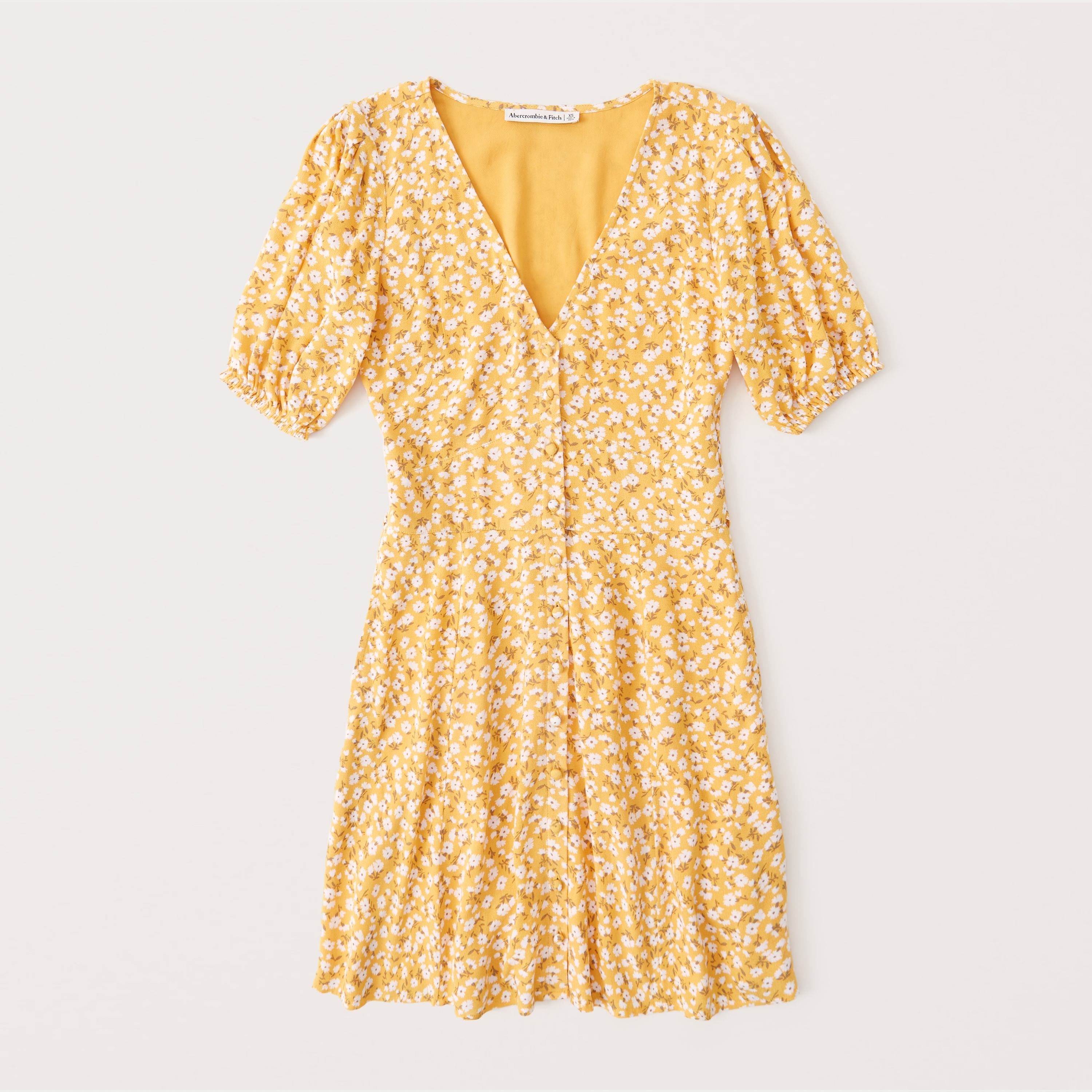 abercrombie yellow dress