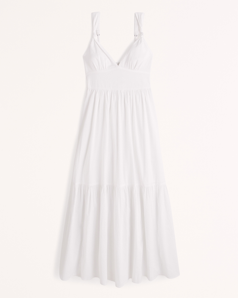 Women's Knotted Strap Maxi Dress | Women's Clearance | Abercrombie.com
