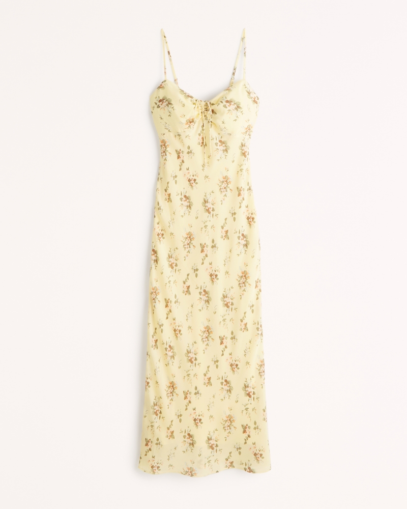 Abercrombie & Fitch Cinch-Front Maxi Dress