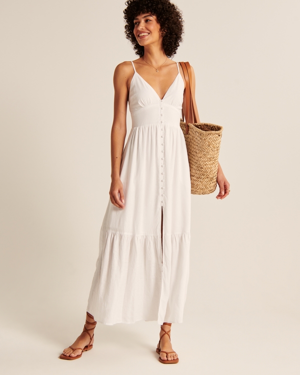 Abercrombie Button-Through Maxi Dress