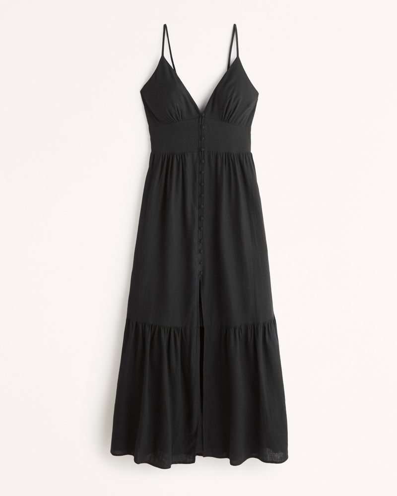 Women's Button-Through Maxi Dress | Women's Clearance | Abercrombie.com