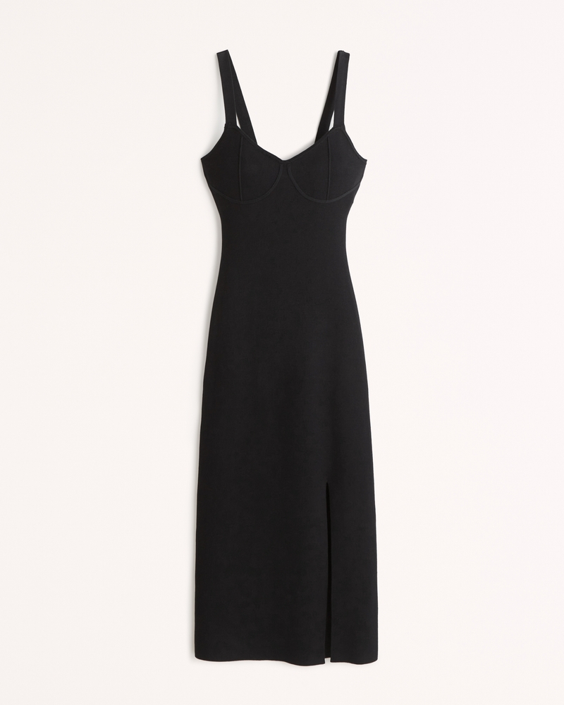 Abercrombie and Fitch Corset Midi Sweater Dress