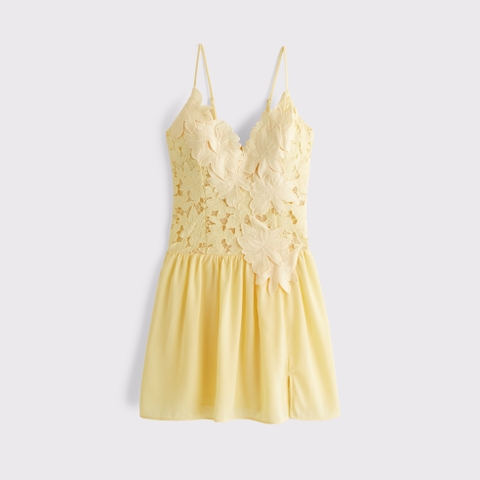 Женские платья Abercrombie & Fitch Bra-Free Applique Lace Mini Dress