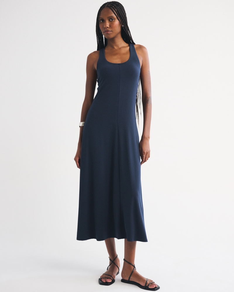 Bra-Free Racer-Back Midi Dress - thumbnail 6
