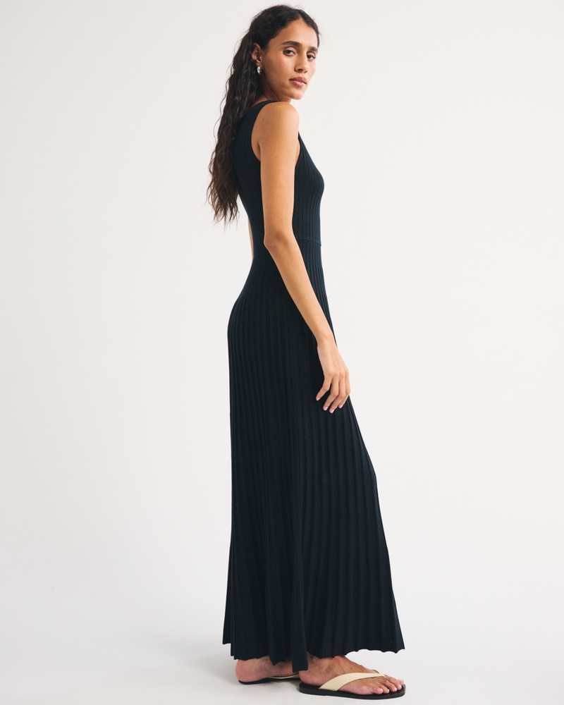 Pleated Maxi Sweater Dress - thumbnail 7